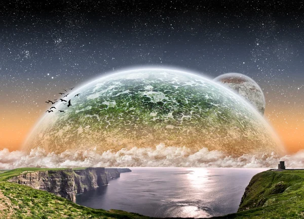 Uzay gezegen manzara — Stok fotoğraf