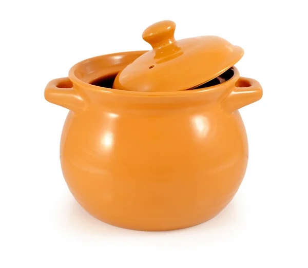 Ceramic pot isolated on white background — Stock Photo, Image