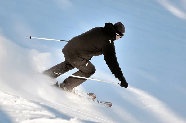 Der Skifahrer — Stockfoto