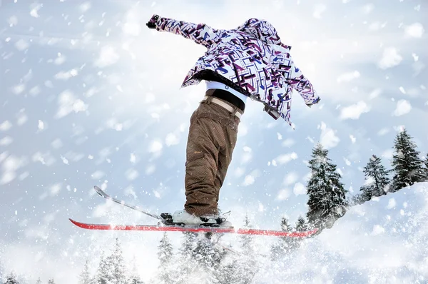 El esquiador — Foto de Stock