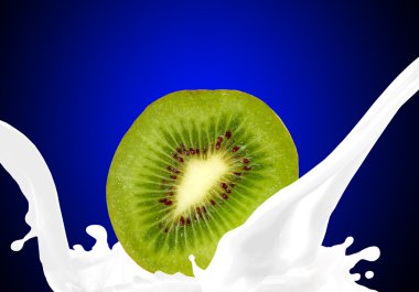 Sütlü kivi sıçramasına