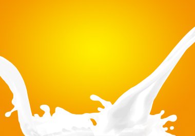 Milk splash clipart