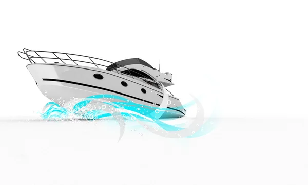 3D корабль — стоковое фото