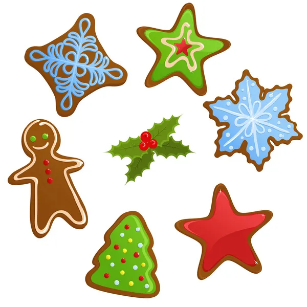 Biscoitos de Natal — Vetor de Stock