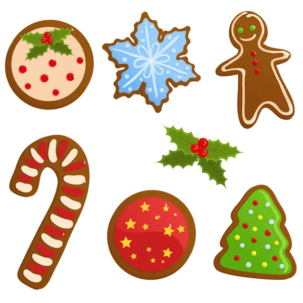 Ciasteczka świąteczne — Wektor stockowy