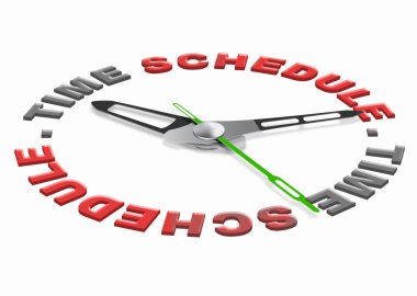 Time schedule clipart