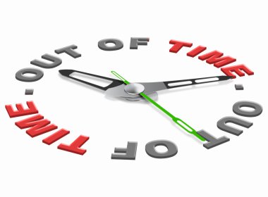 Out of time clipart