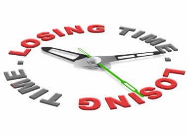 Loosing time clipart