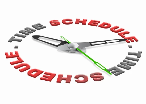 Time schedule — Stock Photo, Image
