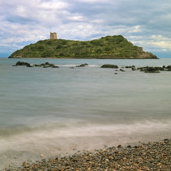 Torre romana en Isla Cerdeña Italia — Foto de Stock