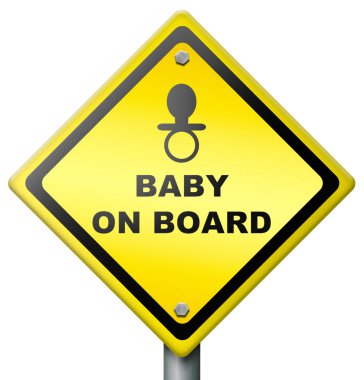 Baby on board clipart