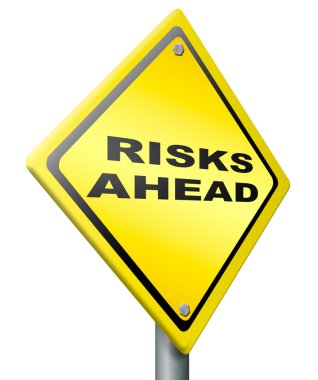 Risks ahead clipart