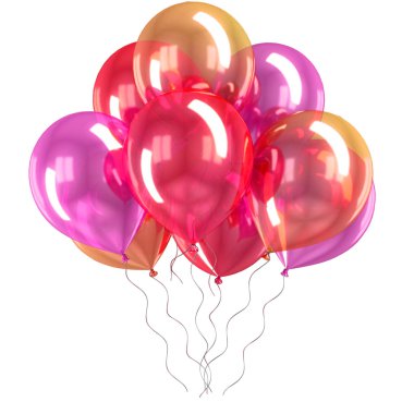 izole renk balonlar