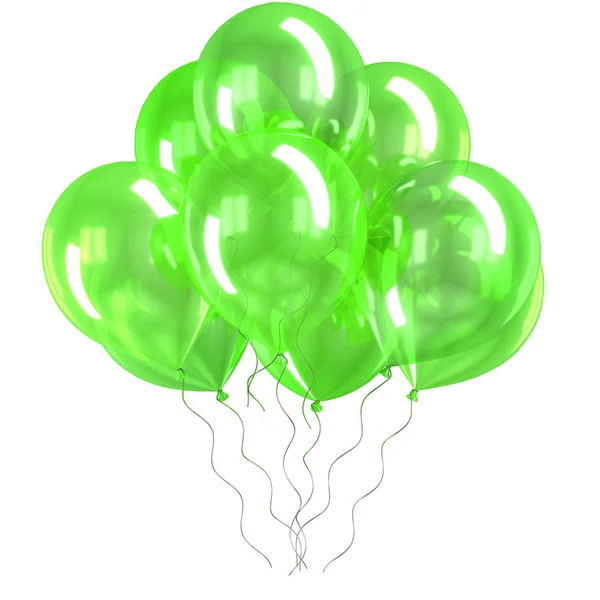 Färg ballonger isolerade — Stockfoto