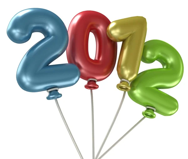 Balões do ano 2012 — Fotografia de Stock