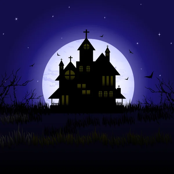 Halloween castle — Wektor stockowy