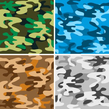 Camouflage backgrounds clipart