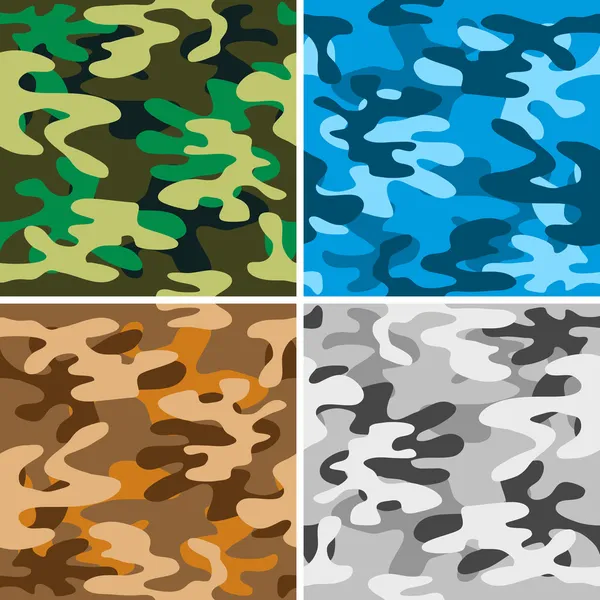 Kamouflage bakgrunder — Stock vektor