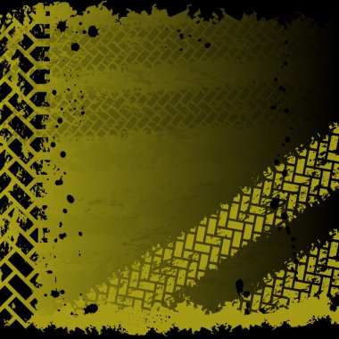 Background with tire tracks clipart