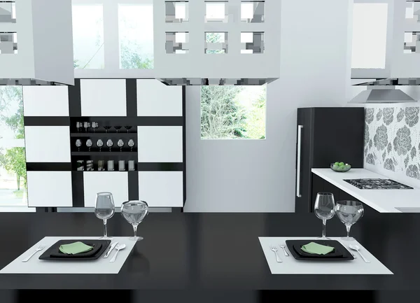 Interieur der modernen Küche — Stockfoto