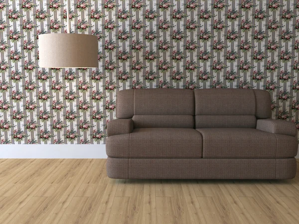 Design interiéru eleganci moderního obývacího pokoje — Stock fotografie
