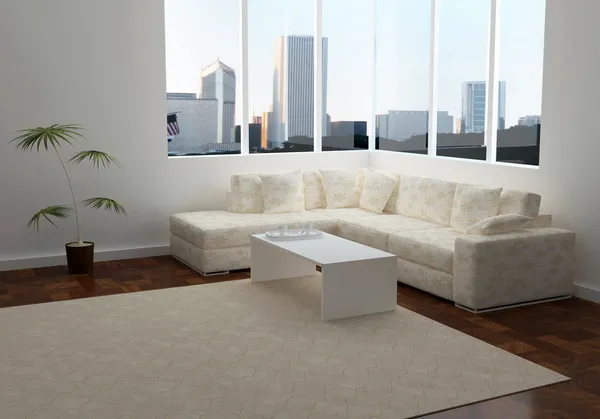 Design interior da elegância moderna sala de estar — Fotografia de Stock