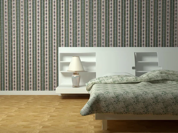 Modern yatak odası iç tasarım — Stok fotoğraf