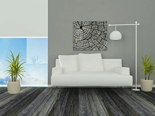 Design interiör av elegans moderna vardagsrum — Stockfoto