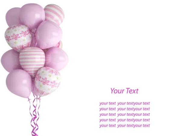 祝你生日快乐气球隔离在白色背景上。celebratio — 图库照片