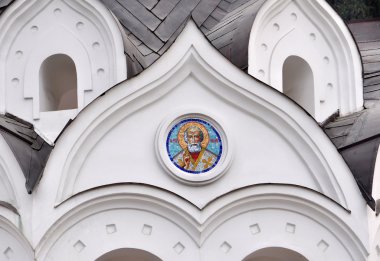 White ortodox church (detail) clipart