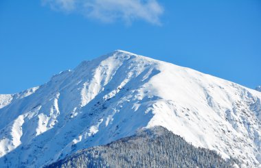 kar dağ manzarası