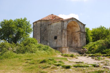 Cave city Karay chufut-kale, Ukrayna, Kırım.