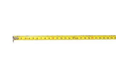 Tape measure isolated on white background clipart