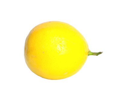 Lemon kopyalama alanı olan beyaz arkaplanda izole edildi