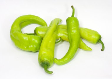 Green chili peppers clipart