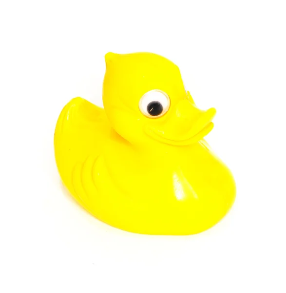 塑料黄色鸭子玩具 — 图库照片