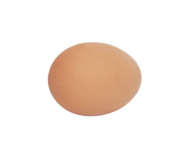 Beyaz zemin üzerine bir yumurta — Stok fotoğraf