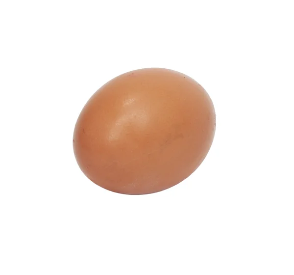 Ein Ei auf weißem Hintergrund — Stockfoto