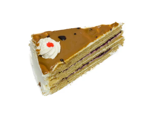 Cake on white background — Stock Photo, Image
