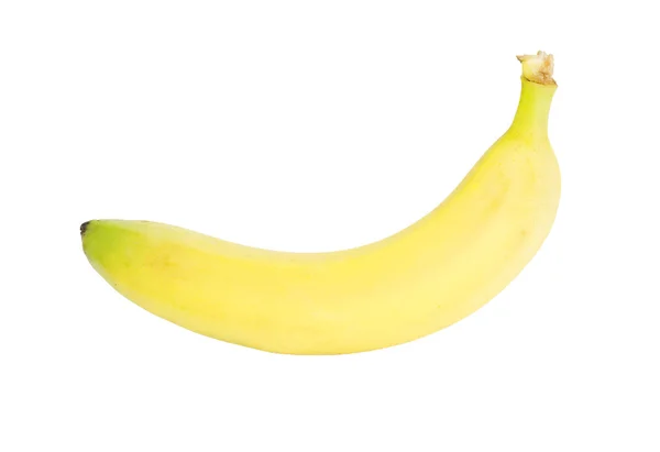 白地に隔離された熟したバナナ — ストック写真