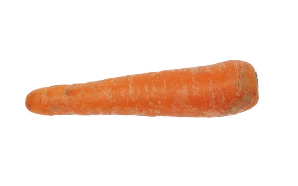 Cenoura vermelha fresca sobre fundo branco — Fotografia de Stock