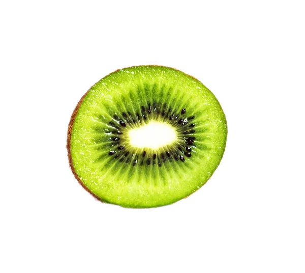 Kiwi op witte achtergrond — Stockfoto