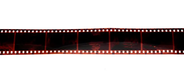 Чорна фотоплівка ізольована на білому тлі — стокове фото