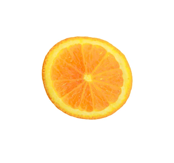 Φέτα πορτοκάλι. απομονωθεί σε λευκό. — Φωτογραφία Αρχείου