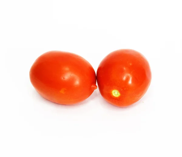 Deux tomates isolées sur blanc — Photo