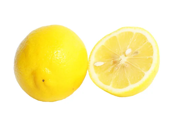 Zitrone auf weißem Hintergrund — Stockfoto
