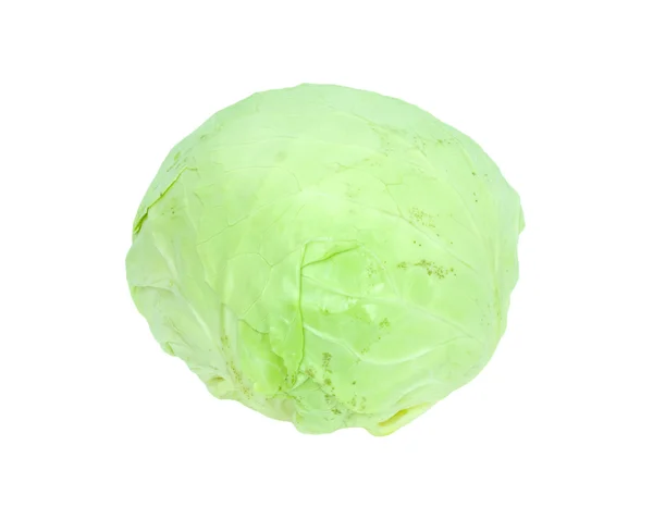 Зелена капуста ізольована на білому тлі . — стокове фото