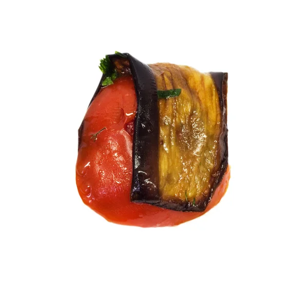 Aubergines rôties à la tomate — Photo