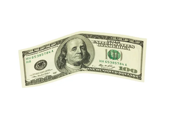 Banknote isoliert auf weißem Hintergrund — Stockfoto