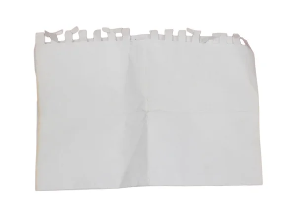 Ein isoliertes altes Grunge-Papier mit verbranntem Rand — Stockfoto